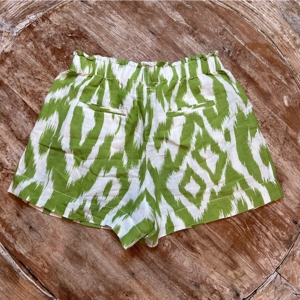 ANTHROPOLOGIE Linen Paperbag Shorts, Size S - Picture 4 of 11